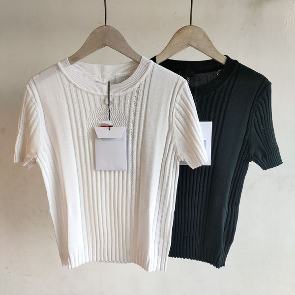 916 2022 milan runway autumn women's sweaters short sleeve women's crew neck white black pullover white yidao
916 2022 milan runway autumn women's sweaters short sleeve women's crew neck white black pullover white yidao