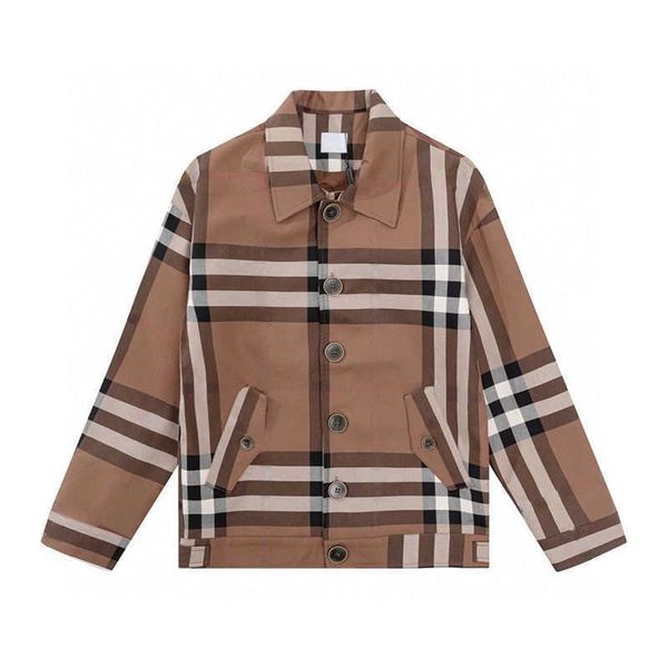 mens jacket classic burb plaid canvas designer jackets man lapel polo shirt women casual loose cardigan coat, Black;brown
mens jacket classic burb plaid canvas designer jackets man lapel polo shirt women casual loose cardigan coat, Black;brown