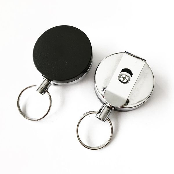 easy pull buckle stainless steel keychain wire rope recoil retractable alarm anti lost anti theft stretch key chain accessories 4cm semi met, Silver
easy pull buckle stainless steel keychain wire rope recoil retractable alarm anti lost anti theft stretch key chain accessories 4cm semi met, Silver