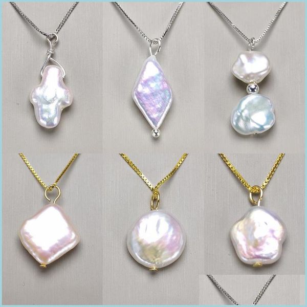 pendant necklaces baroque pearl necklace for women 6 style irregar pendant s925 sier prevent allergy handmade fashion jewelry christm dhetf, Silver
pendant necklaces baroque pearl necklace for women 6 style irregar pendant s925 sier prevent allergy handmade fashion jewelry christm dhetf, Silver