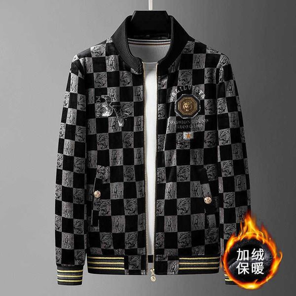 men's jackets european autumn winter tide plus velvet thick double-sided velvet jacket men's youth embroidered gold velvet casual, Black;brown
men's jackets european autumn winter tide plus velvet thick double-sided velvet jacket men's youth embroidered gold velvet casual, Black;brown