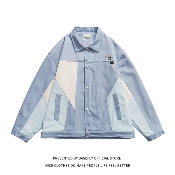 men's jackets arrival autumn patchwork men denim women bomber coat retro vintage jean varsity streetwear chic 220927, Black;brown
men's jackets arrival autumn patchwork men denim women bomber coat retro vintage jean varsity streetwear chic 220927, Black;brown
