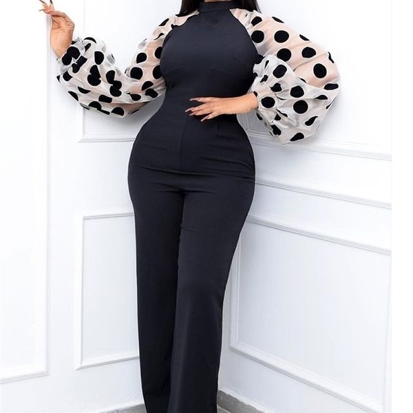 women's jumpsuits rompers women black patchwork sleeves polka dot see through high waist slim elegant office ladies dress 220927, Black;white
women's jumpsuits rompers women black patchwork sleeves polka dot see through high waist slim elegant office ladies dress 220927, Black;white