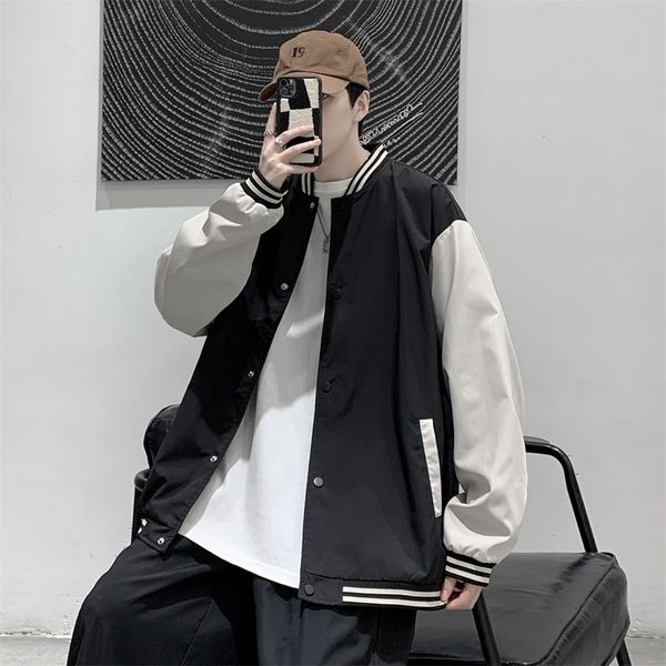 mens jackets autumn patchwork baseball jacket men casual harajuku streetwear windbreaker bomber coats outwear clothing 220928, Black;brown
mens jackets autumn patchwork baseball jacket men casual harajuku streetwear windbreaker bomber coats outwear clothing 220928, Black;brown