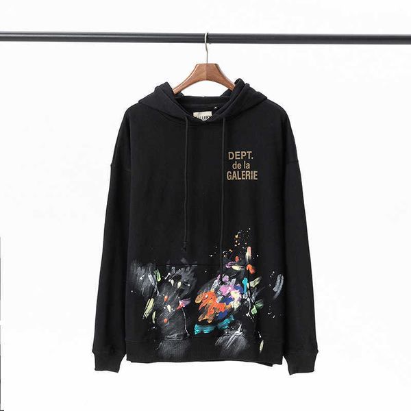trendy designer gallerydept hoodies high version hand-painted graffiti splash ink old letters printed terry hoodie, Black
trendy designer gallerydept hoodies high version hand-painted graffiti splash ink old letters printed terry hoodie, Black