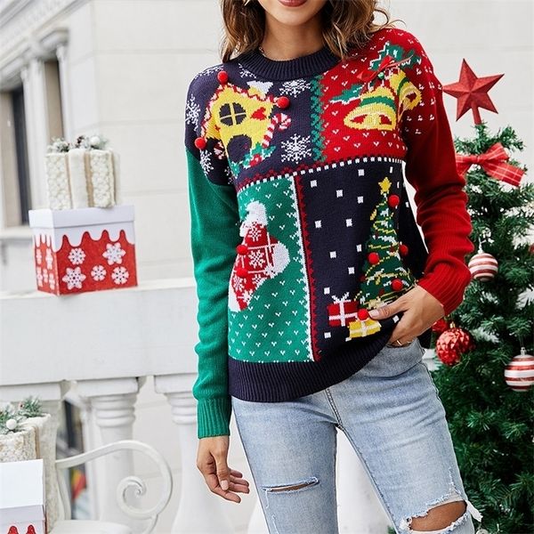 women's sweaters women christmas cartoon print o-neck long sleeve knitt jumpers holiday party xmas sweatshirt winter autumn 220926, White;black
women's sweaters women christmas cartoon print o-neck long sleeve knitt jumpers holiday party xmas sweatshirt winter autumn 220926, White;black