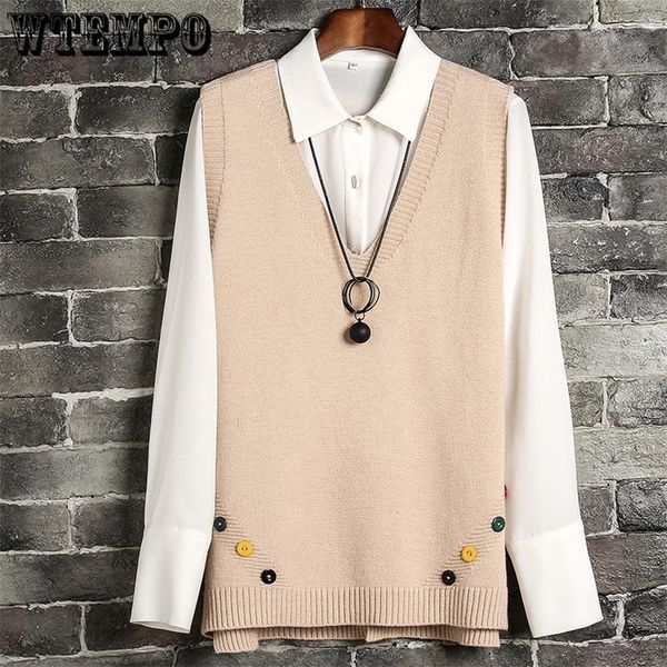 women's vests women knitted sweater sleeveless side buttons casual female pullover autumn solid lady girl 220928, Black;white
women's vests women knitted sweater sleeveless side buttons casual female pullover autumn solid lady girl 220928, Black;white