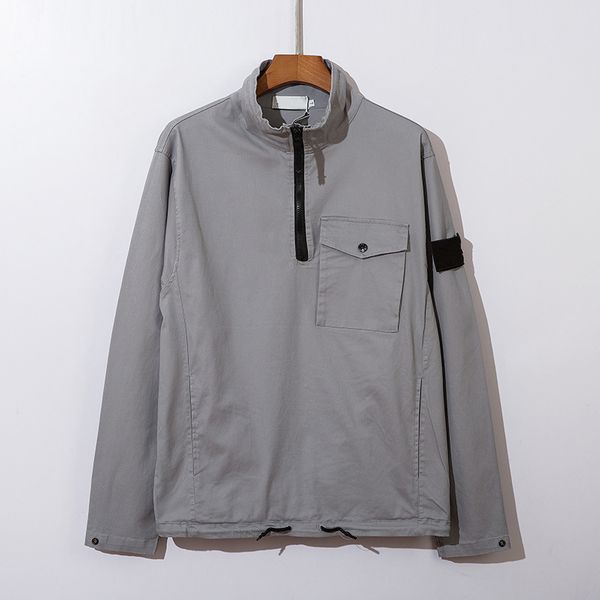 st0ne men's jackets coats embroidered brand collar toney armband jackets stand half single zip pocket oversized island jacket size m-2, Black;brown
st0ne men's jackets coats embroidered brand collar toney armband jackets stand half single zip pocket oversized island jacket size m-2, Black;brown