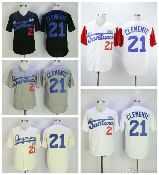 mens santurce crabbers 21 roberto clemente college baseball jersey vintage roberto clemente stitched baseball shirts, Blue;black
mens santurce crabbers 21 roberto clemente college baseball jersey vintage roberto clemente stitched baseball shirts, Blue;black