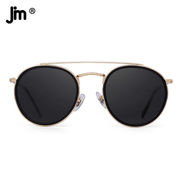 vintage round polarized men women double bridge metal frame sunglasses driving uv400 0928, White;black
vintage round polarized men women double bridge metal frame sunglasses driving uv400 0928, White;black
