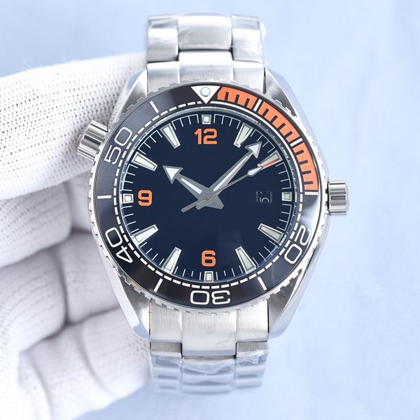classic watch mens mechanical automatic watches 43.5mm sapphire business ceramic ring wristwatch 904l stainless steel waterproof 100m montre, Slivery;brown
classic watch mens mechanical automatic watches 43.5mm sapphire business ceramic ring wristwatch 904l stainless steel waterproof 100m montre, Slivery;brown