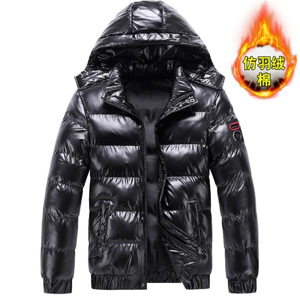 men's jackets new winter bright cotton-padded short coat thick silver hooded jacket coats outwear mm82llh08, Black;brown
men's jackets new winter bright cotton-padded short coat thick silver hooded jacket coats outwear mm82llh08, Black;brown