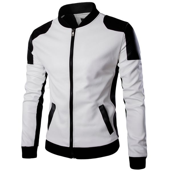men's leather faux leather fashion men white leather jackets and coats pu match color overcoat m5xl ayg94 220927, Black
men's leather faux leather fashion men white leather jackets and coats pu match color overcoat m5xl ayg94 220927, Black