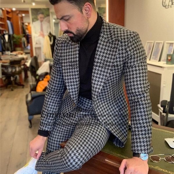 men's suits blazers houndstooth mens suit casual business slim fit blazer male winter prom groom wear tuxedo 2 piece set terno masculin, White;black
men's suits blazers houndstooth mens suit casual business slim fit blazer male winter prom groom wear tuxedo 2 piece set terno masculin, White;black