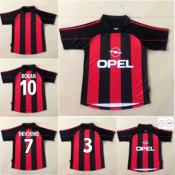 00 02 cup retro soccer jersey vintage 2000 2002 classic ac maglia da calcio chamot shevchenko boban milan man home away football shirt, Black
00 02 cup retro soccer jersey vintage 2000 2002 classic ac maglia da calcio chamot shevchenko boban milan man home away football shirt, Black