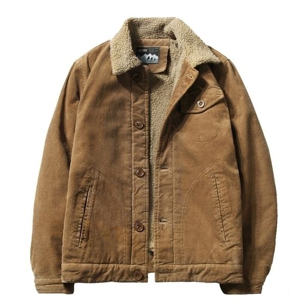 mens jackets winter plus velvet corduroy tooling casual parka korean fashion solid color cotton men 220928, Black;brown
mens jackets winter plus velvet corduroy tooling casual parka korean fashion solid color cotton men 220928, Black;brown
