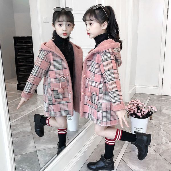 coat autumn winter girl hairy long kids outerwear toddler clothing grid pattern padded warm jacket 3 12t single breasted clothes 220927, Blue;gray
coat autumn winter girl hairy long kids outerwear toddler clothing grid pattern padded warm jacket 3 12t single breasted clothes 220927, Blue;gray
