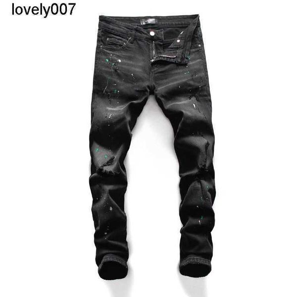 dsigner men's men's autumn black amirs black paint point micro elastic slim fit jeans pants, Blue
dsigner men's men's autumn black amirs black paint point micro elastic slim fit jeans pants, Blue