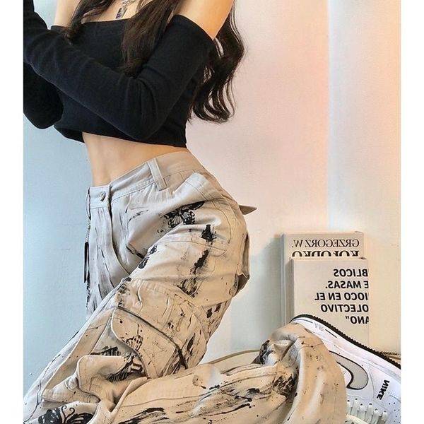 women's pants capris women spring splattered ink tie-dye butterfly tooling pants american y2k straight loose girl high street design wo, Black;white
women's pants capris women spring splattered ink tie-dye butterfly tooling pants american y2k straight loose girl high street design wo, Black;white