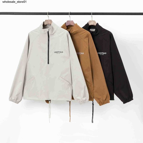 new men's hoodies designer sweatshirts reflective letter semi zipper stand collar windbreaker streetwear hoodie, Black
new men's hoodies designer sweatshirts reflective letter semi zipper stand collar windbreaker streetwear hoodie, Black
