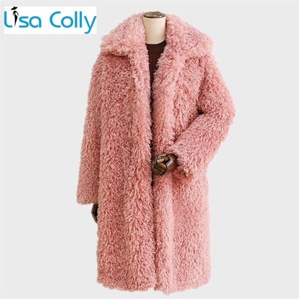 womens fur faux women winter thick coat jacket long sleeve turn collar outwear ladies lamb wools overcoat 220927, Black
womens fur faux women winter thick coat jacket long sleeve turn collar outwear ladies lamb wools overcoat 220927, Black