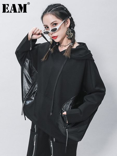 women's hoodies sweatshirts eam loose fit black split joint pocket sweatshirt round neck long sleeve women big size fashion spring autu
women's hoodies sweatshirts eam loose fit black split joint pocket sweatshirt round neck long sleeve women big size fashion spring autu