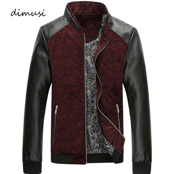 men's jackets dimusi men's bomber jacket casual male outwear windbreaker coats fashion slim fit leather sleeve baseball jackets me, Black;brown
men's jackets dimusi men's bomber jacket casual male outwear windbreaker coats fashion slim fit leather sleeve baseball jackets me, Black;brown