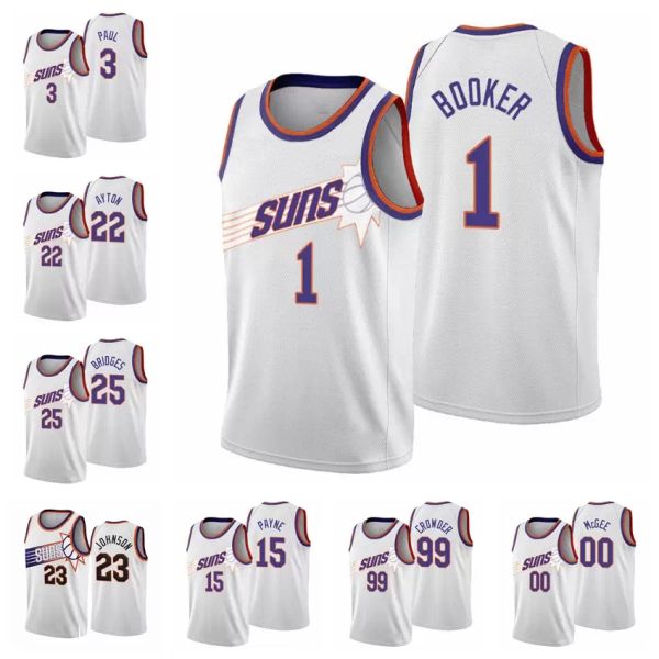 men devin booker 1 chris paul 3 deandre ayton elfrid payton cameron johnson mikal bridges crowder payne 2022-23 classic white basketball jer, Black;red
men devin booker 1 chris paul 3 deandre ayton elfrid payton cameron johnson mikal bridges crowder payne 2022-23 classic white basketball jer, Black;red
