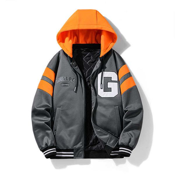 men's jackets loose large size quilted autumn and winter new baseball collar hooded jacket men jacket men's hooded sweater t220926, Black;brown
men's jackets loose large size quilted autumn and winter new baseball collar hooded jacket men jacket men's hooded sweater t220926, Black;brown