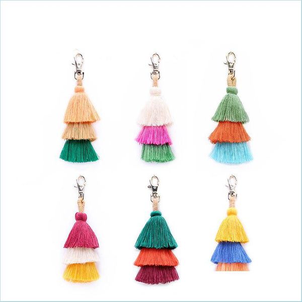 keychains tassels keychain key rings handmade mix color cotton tassel keychains women handbag charm fashion jewelry accessory drop de dh80j, Silver
keychains tassels keychain key rings handmade mix color cotton tassel keychains women handbag charm fashion jewelry accessory drop de dh80j, Silver