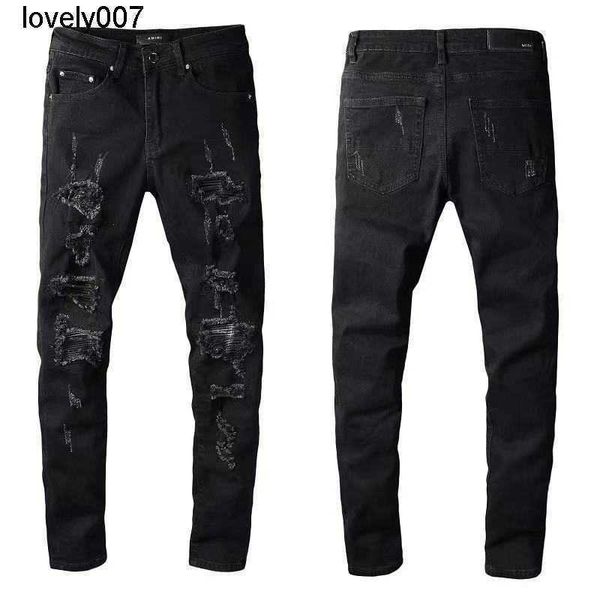 dsigner jeans amirs new black pierced jeans men's pattern patch elastic slim leggings, Blue
dsigner jeans amirs new black pierced jeans men's pattern patch elastic slim leggings, Blue