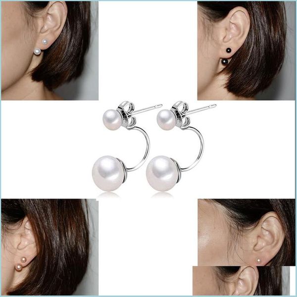 dangle chandelier natural pearl earrings for women 4 color 925 sterling sier jewelry oblate double wedding gift fashion drop delivery dhgbk, Silver
dangle chandelier natural pearl earrings for women 4 color 925 sterling sier jewelry oblate double wedding gift fashion drop delivery dhgbk, Silver