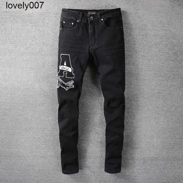 designer men's fashion men's amirs embroidery micro elastic jeans men's pants, Blue
designer men's fashion men's amirs embroidery micro elastic jeans men's pants, Blue