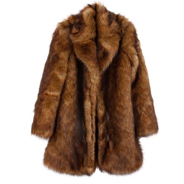 womens fur faux autumn winter women coat imitation midlength thickened warm windbreaker overcoat 220927, Black
womens fur faux autumn winter women coat imitation midlength thickened warm windbreaker overcoat 220927, Black