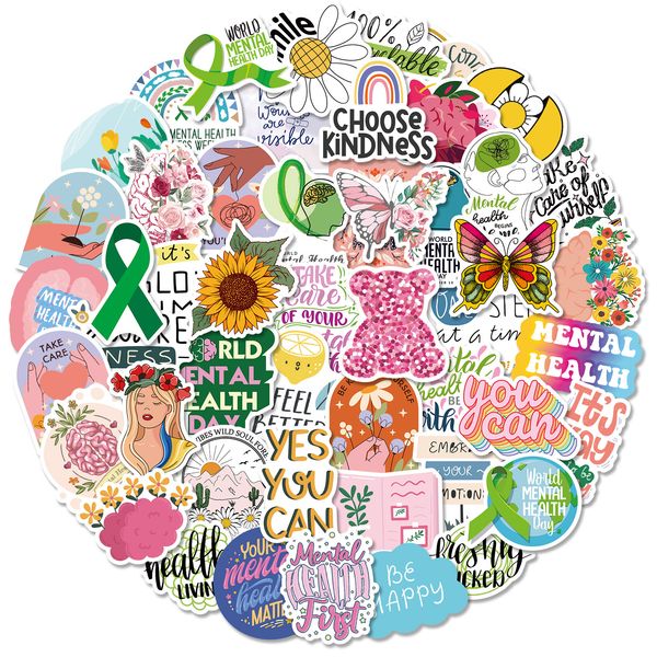 50pcs new mental health matters stickers non-random for car bike luggage psycerapy sticker lapskateboard motor water bottle snowboard wall d
50pcs new mental health matters stickers non-random for car bike luggage psycerapy sticker lapskateboard motor water bottle snowboard wall d