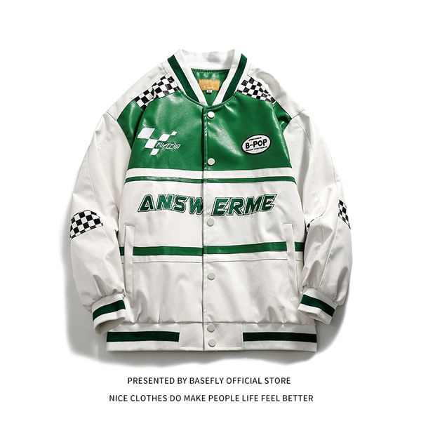 men's jackets patchwork race sport stadium pu leather men varsity bomber jacket women baseball coat chic street motorcycle 220927, Black;brown
men's jackets patchwork race sport stadium pu leather men varsity bomber jacket women baseball coat chic street motorcycle 220927, Black;brown