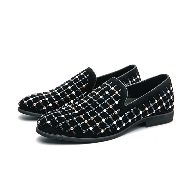 men's luxury colorful rhinestone brogues suede round toe fashion everyday business shoes loafers large sizes38-48, Black
men's luxury colorful rhinestone brogues suede round toe fashion everyday business shoes loafers large sizes38-48, Black