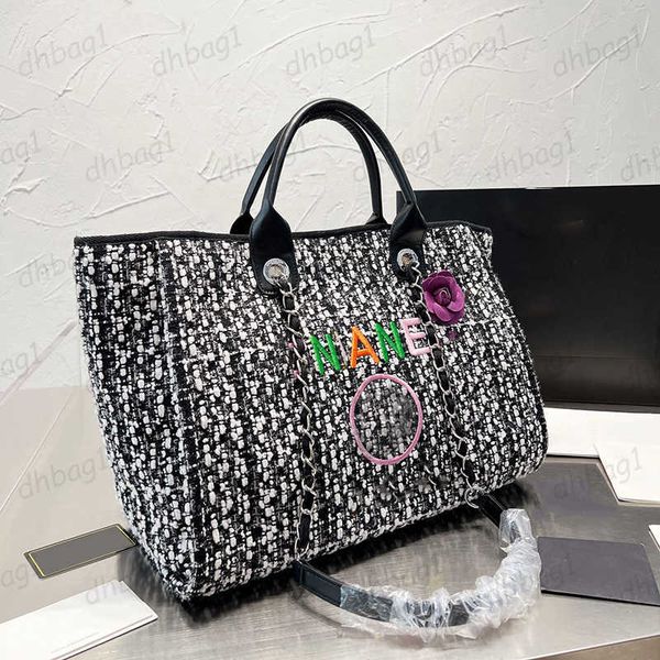 pre-fall womens tweed deauville chain shopping beach bags with rainbow embroidery letter silver hardware shoulder handle totes handbags
pre-fall womens tweed deauville chain shopping beach bags with rainbow embroidery letter silver hardware shoulder handle totes handbags