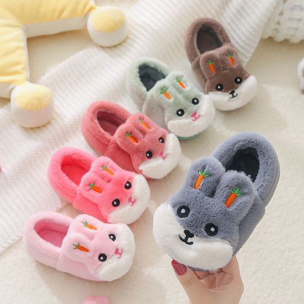 slipper children cotton slippers winter boys girls home warm cute cartoon rabbit indoor shoes non slip baby bag heel 220928, Black;grey
slipper children cotton slippers winter boys girls home warm cute cartoon rabbit indoor shoes non slip baby bag heel 220928, Black;grey
