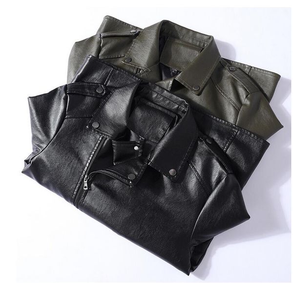 men's faux leather jackets fashion mens motorcycle jacket spring autumn casual pu korean slim bomber coat men overcoat mm89llh21, Black;brown
men's faux leather jackets fashion mens motorcycle jacket spring autumn casual pu korean slim bomber coat men overcoat mm89llh21, Black;brown