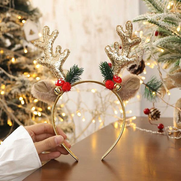 hair band headwear new upscale big elk antler bell shining piece headband decoration sen accessories female, Silver
hair band headwear new upscale big elk antler bell shining piece headband decoration sen accessories female, Silver