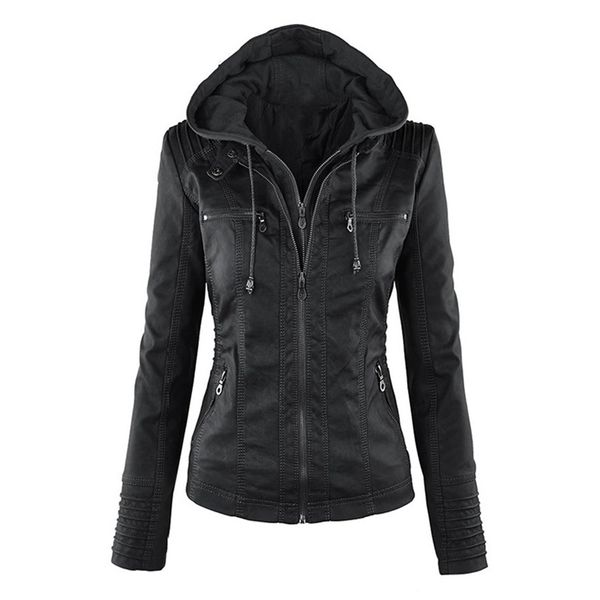 women's leather faux women autumn winter jackets coats women black pu motorcycle leather clothes for y2k jacket 220928
women's leather faux women autumn winter jackets coats women black pu motorcycle leather clothes for y2k jacket 220928