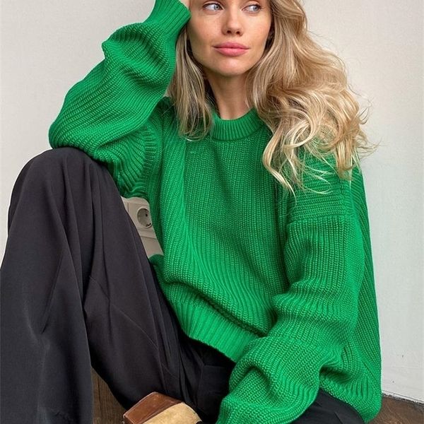 women's sweaters green knitted women sweater pullover autumn elegant casual o-neck long sleeve female winter loose ladies 220927, White;black
women's sweaters green knitted women sweater pullover autumn elegant casual o-neck long sleeve female winter loose ladies 220927, White;black