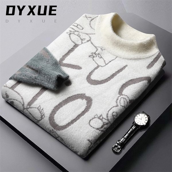 men's sweaters brand designer mink hair sweater in autumn winter men's fashion korean knitted pullover thickened men's wear 2, White;black
men's sweaters brand designer mink hair sweater in autumn winter men's fashion korean knitted pullover thickened men's wear 2, White;black
