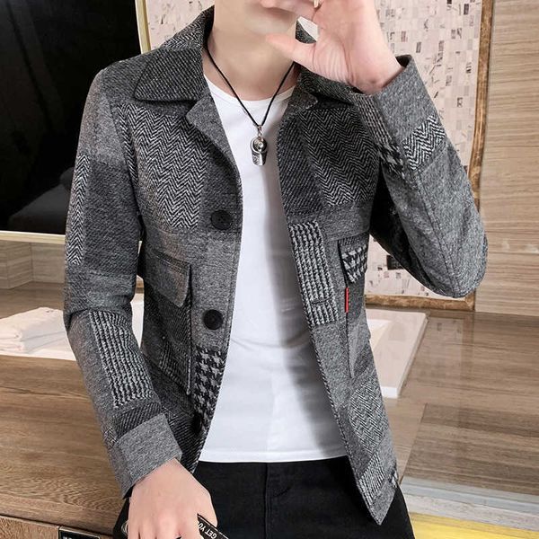 men's jackets autumn winter new men's windbreaker short korean version of woollen coat fashionable and comfortable men's over, Black;brown
men's jackets autumn winter new men's windbreaker short korean version of woollen coat fashionable and comfortable men's over, Black;brown