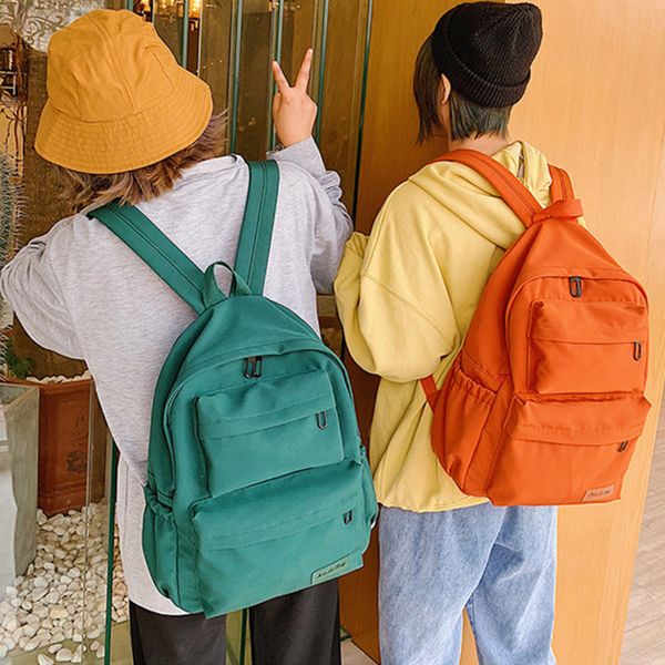 school bags waterproof nylon women backpack solid color casual for teenagers large capacity ladies schoolbag 220927
school bags waterproof nylon women backpack solid color casual for teenagers large capacity ladies schoolbag 220927