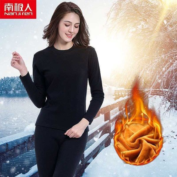 nanjiren women brand thermal underwear sets warm casual underwear cotton long johns sets female golden velvet thermal pajamas 201113, Black;pink
nanjiren women brand thermal underwear sets warm casual underwear cotton long johns sets female golden velvet thermal pajamas 201113, Black;pink