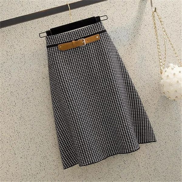 skirts fall winter retro knitted plaid woolen women korean fashion high waist houndstooth midi elegant a-line mujer faldas 220926, Black
skirts fall winter retro knitted plaid woolen women korean fashion high waist houndstooth midi elegant a-line mujer faldas 220926, Black