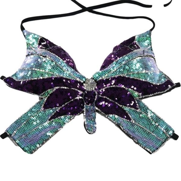 women's tanks camis butterfly sequin crop summer backless v neck club costume outfits clothes fashion trendy bra 220926, White
women's tanks camis butterfly sequin crop summer backless v neck club costume outfits clothes fashion trendy bra 220926, White