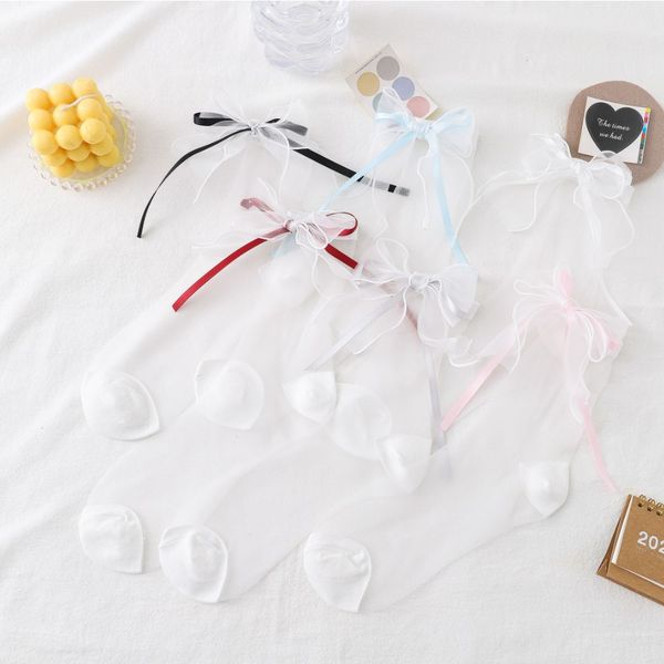 summer ultra-thin glass silk bow socks lace white socks women kawaii sweet lolita transparency sock for children teens 5pairs /10pcs, Pink;yellow
summer ultra-thin glass silk bow socks lace white socks women kawaii sweet lolita transparency sock for children teens 5pairs /10pcs, Pink;yellow